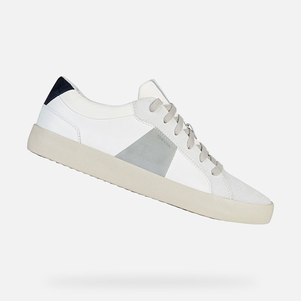 Geox Erkek Spor Ayakkabı Beyaz/Gri - Warley - LTZ-758243